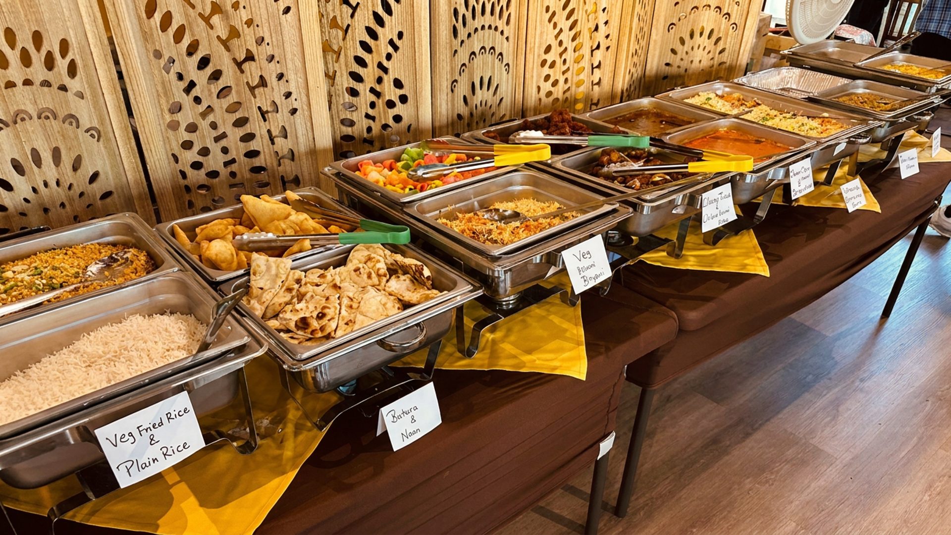 The lunch buffet