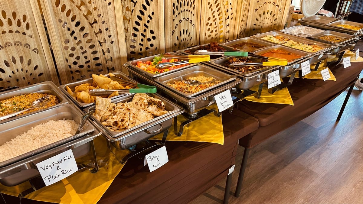 The lunch buffet