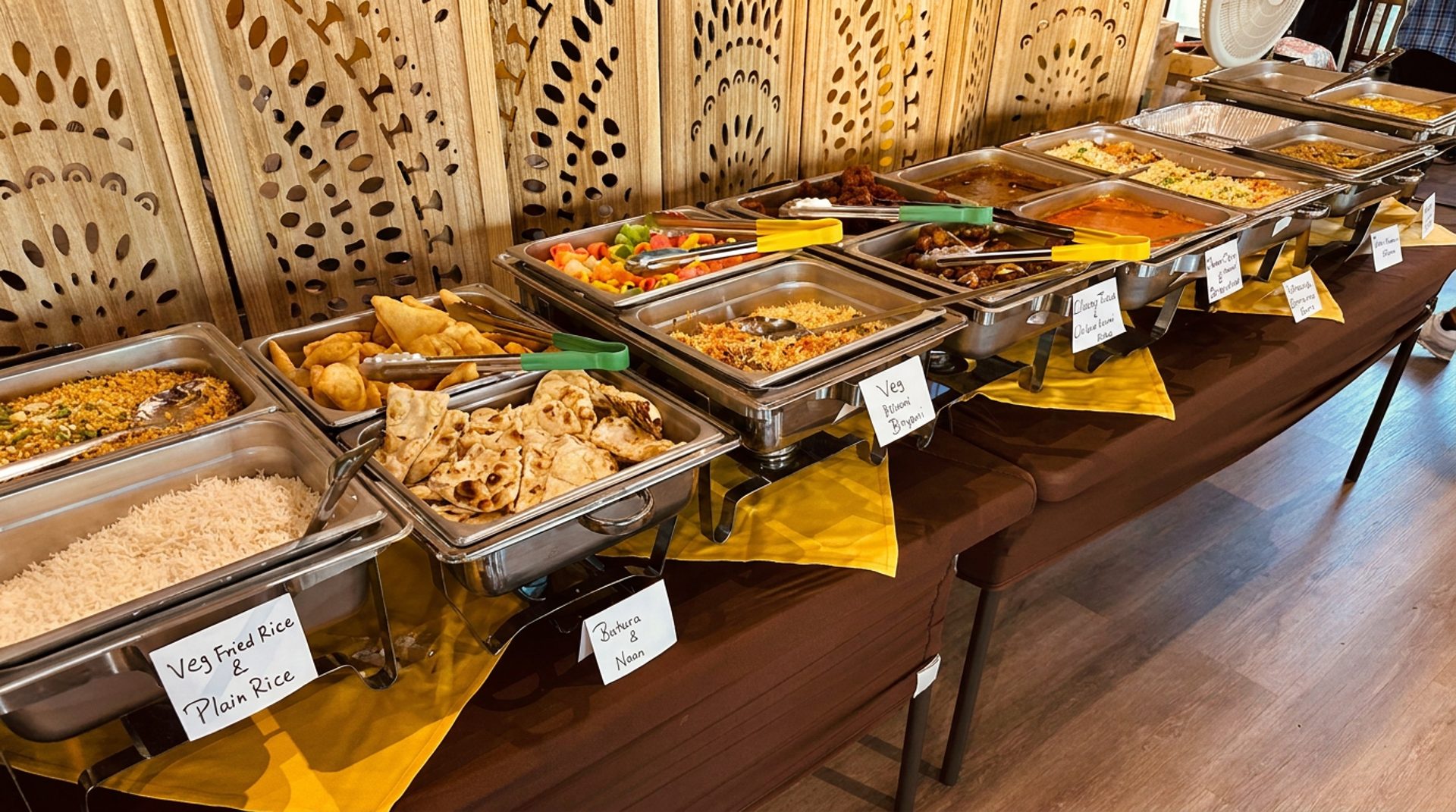 The lunch buffet